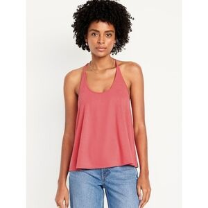 Old Navy Rib Knit Strappy Tank Top - Coral